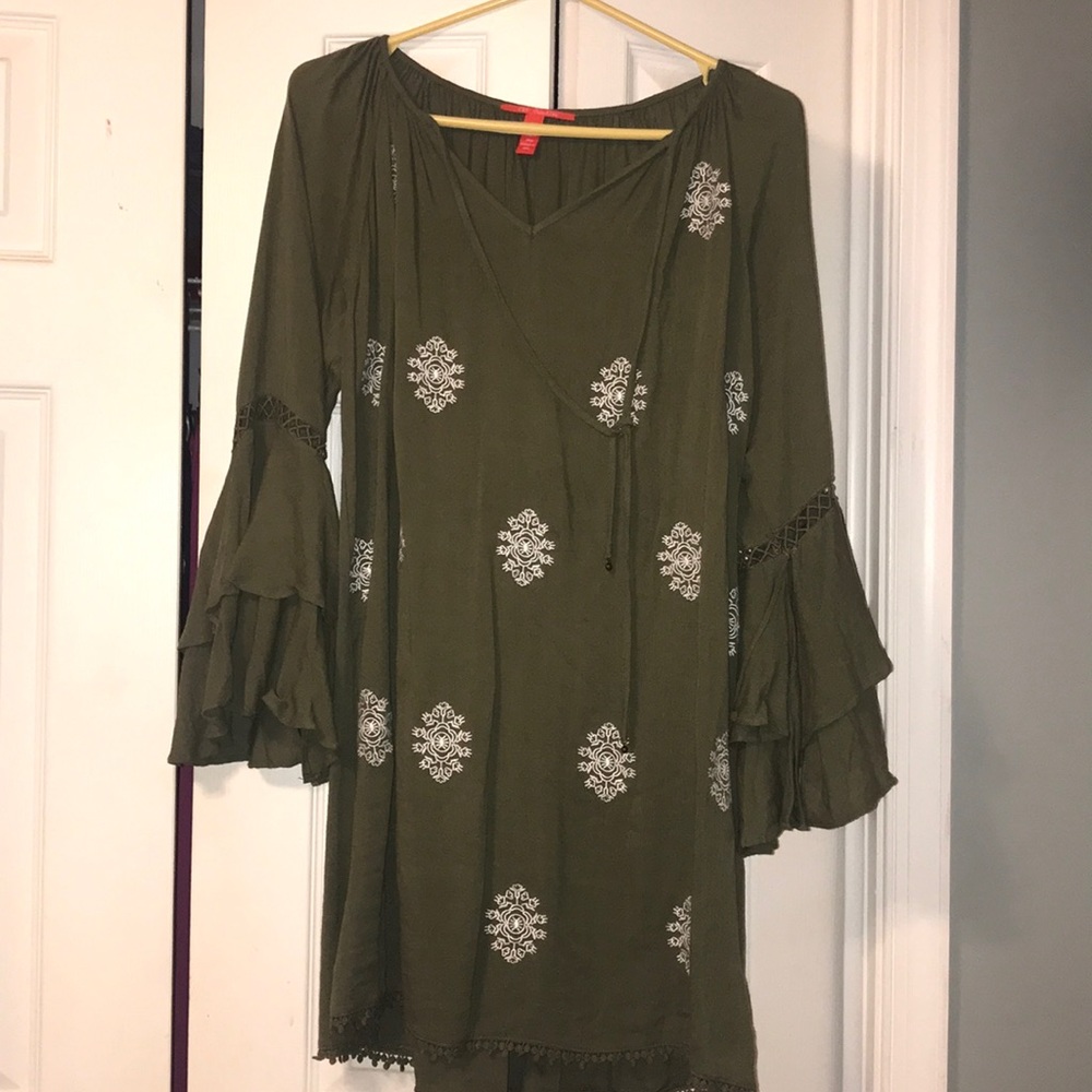 Olive green Chelsea and Violet dress